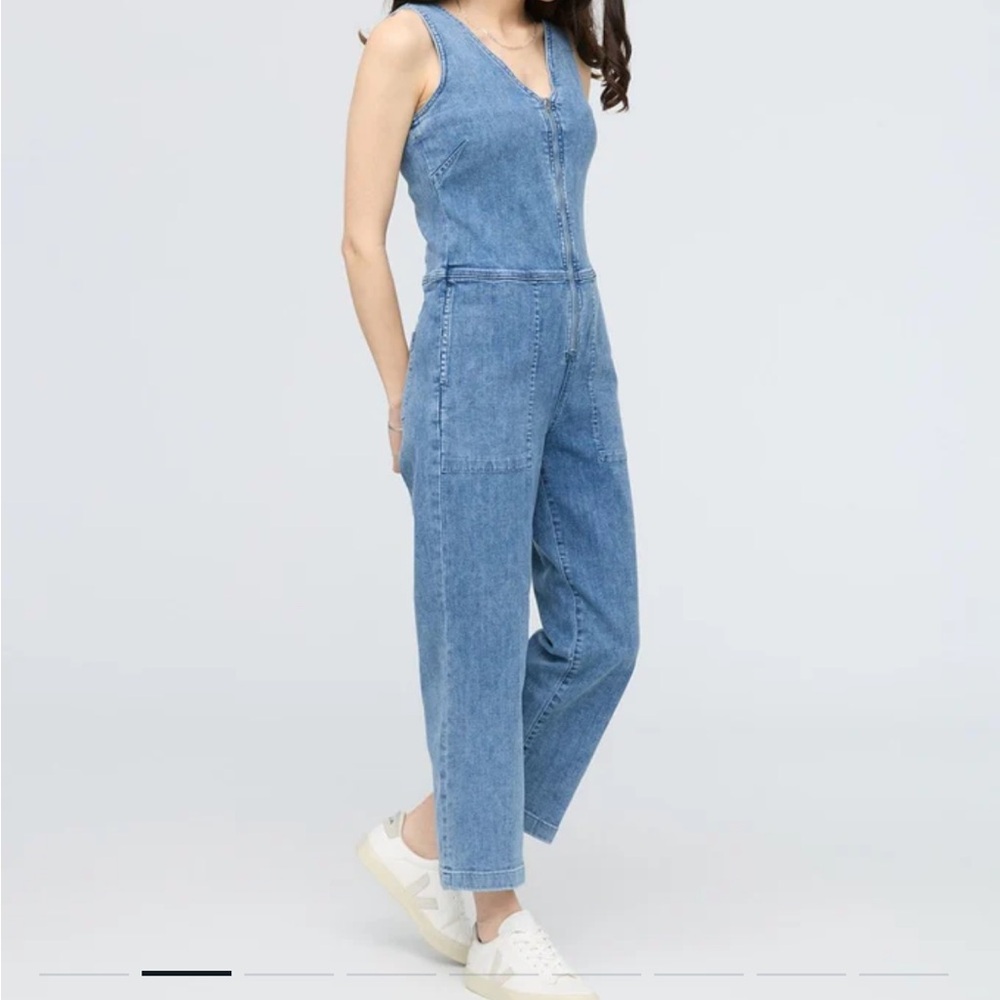 DUER Performance Denim Jumpsuit - Light Stone